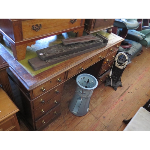 705 - A Mahogany Twin Pedestal Desk