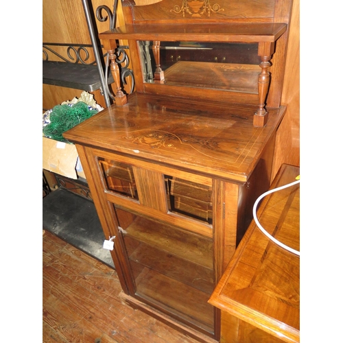 710 - An Edwardian Walnut and Marquetry Inlaid Music Cabinet