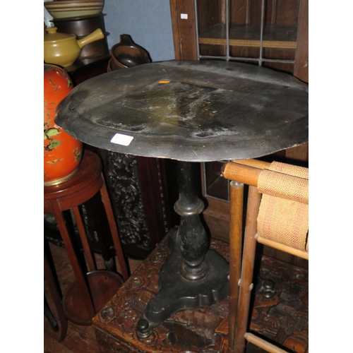 736 - A Victorian Papier Mache Table