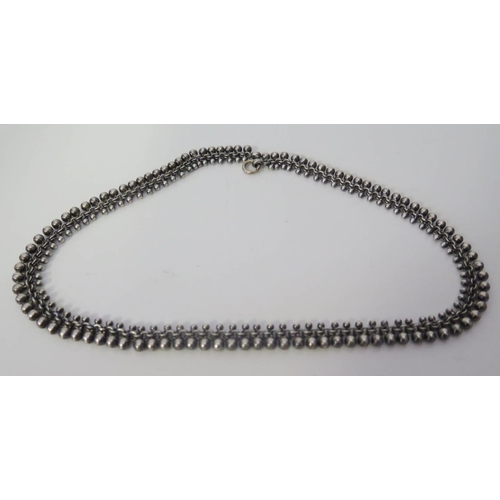 79 - A Victorian Silver Necklace, 45cm