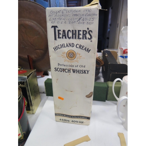 281 - A 4.5 Litre Bottle of Teacher's Highland Cream (bought 1990 and still boxed)