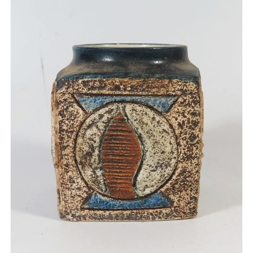 262 - A Troika Vase decorated by Sue Lowe, 9cm high