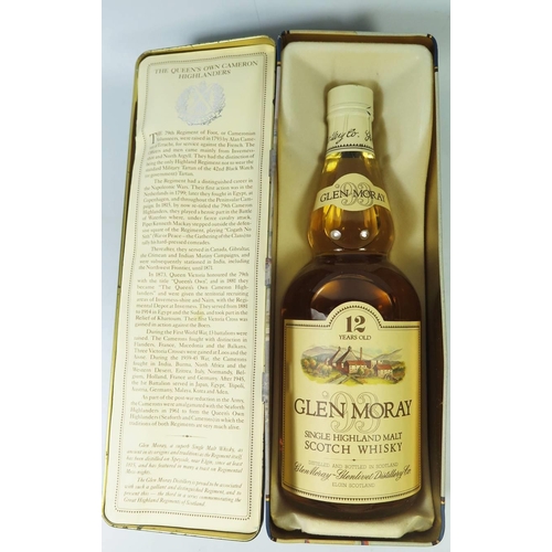 282 - A Bottle of Glen Moray 1993 Single Malt Whisky, still in tin