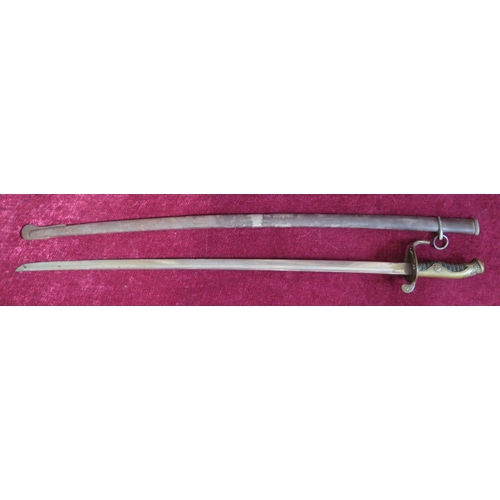 290 - A Nineteenth Century Sword with scabbard, blade 66cm