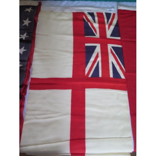 298 - A White Ensign, 90 x 45cm