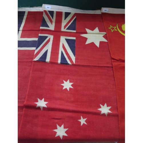 303 - An Australian Red Ensign Flag, 90 x 45cm