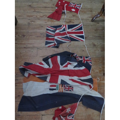 309 - South Africa Bunting with Red and Blue Ensigns, 5m