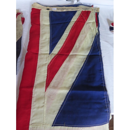 314 - A Union Jack Flag stamped Thomas Briggs, 175 x 90cm