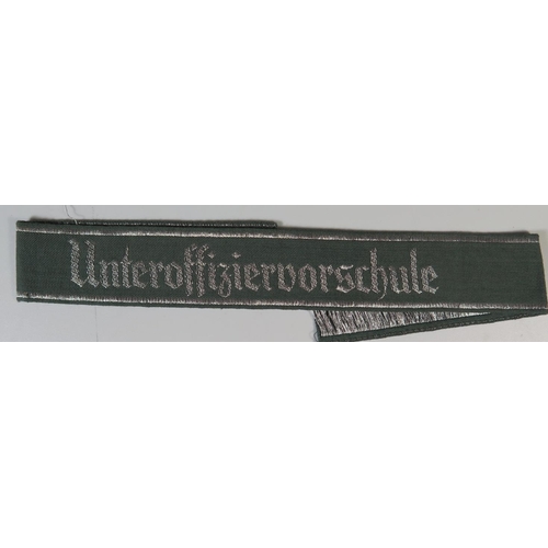 324 - A WWII German Unteroffiziervorschule Cuff Title