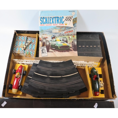 346 - A Tri-ang Scalextric Model Motor Racing Set with two cars