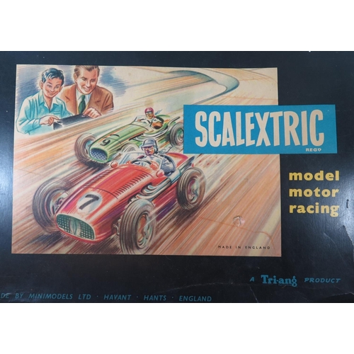 346 - A Tri-ang Scalextric Model Motor Racing Set with two cars