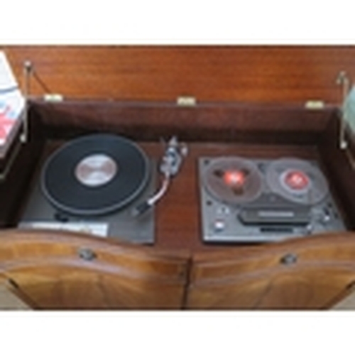 352 - A Mahogany Cased Stereogram with Garrard 401 Turntable, Tanberg Reel to Reel Tape Recorder, Leak Tro... 