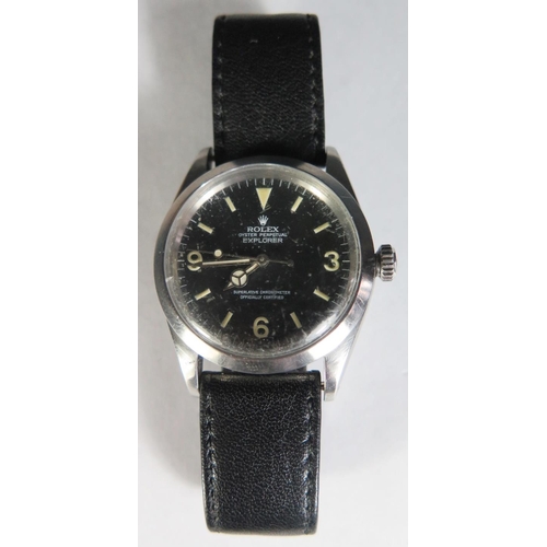 114 - A Rolex Gent's 1016 Explorer Steel Cased Wristwatch. A 1965 Explorer with original dial and 1570 mov... 