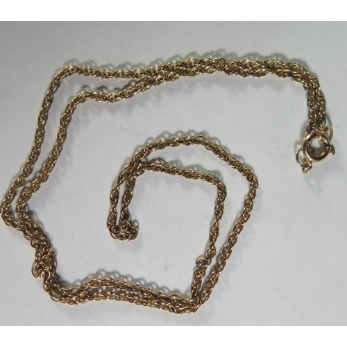 130 - A 9ct Gold Necklace, 3.2g