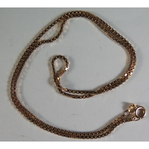 156 - A 9ct Gold Necklace, 4g