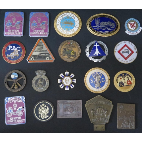 319 - A Collection of Vehicle Rally Badges etc.