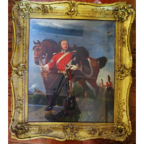 354 - Harden Sidney Melville (act. 1837-1881), Cavalry Sergeant, oil on canvas, 75 x 62cm, framed and glaz... 