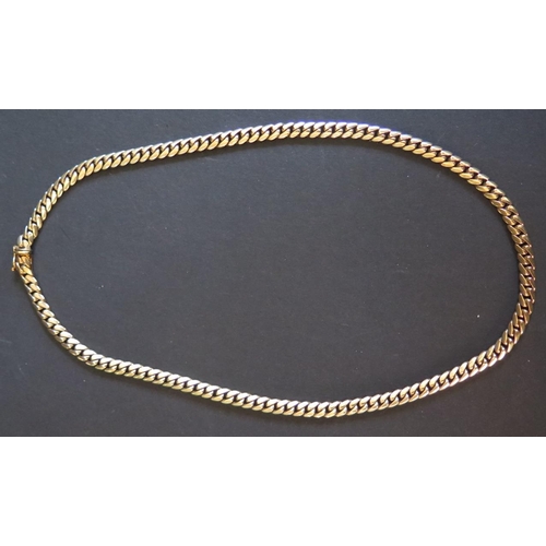 92 - A 9ct Gold Curb Link Necklace, 46cm, 40.5g