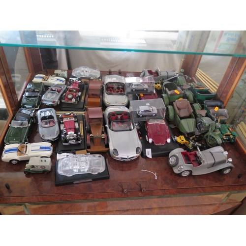 350 - A Collection of Unboxed Burago and other Model Cars etc.