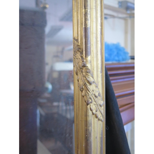 391 - A Large 19th Century Gilt Gesso Framed Pier Mirror, 243 x 102cm

****PHONE BID****