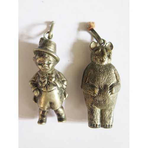 135 - Two Silver Plated Babies' Rattles