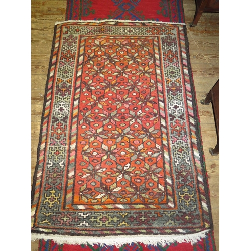 448 - A Pair of Persian Rugs, 145 x 98cm