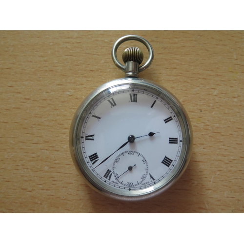 116A - A DIMRA Open Dial keyless Pocket Watch, running