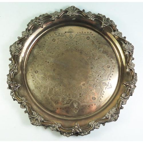 146A - An Edward VII Silver Salver, Sheffield 1904, 	James Deakin & Sons, 785g