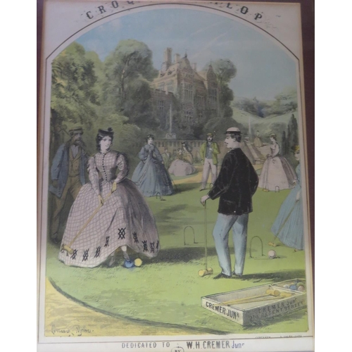 169 - A Victorian Croquet Print