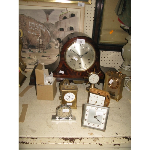 188 - A Napoleon Mantle Clock and various others