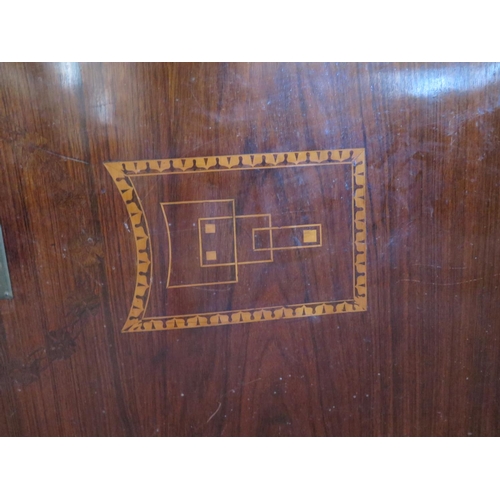 416 - A Secessionist Rosewood and Inlaid Marble Top Dresser