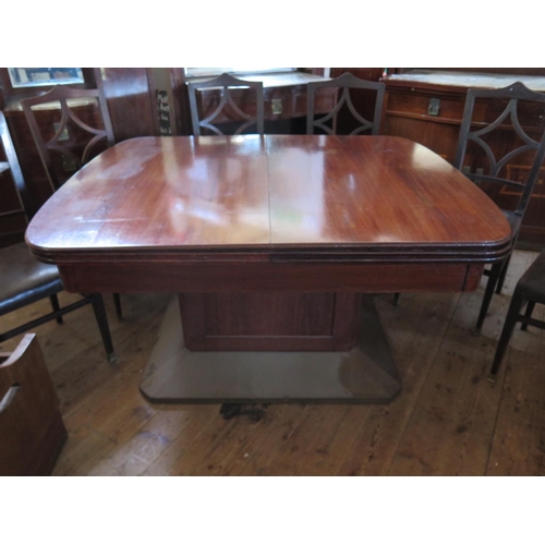 417 - A Secessionist Rosewood Table and Chairs etc.