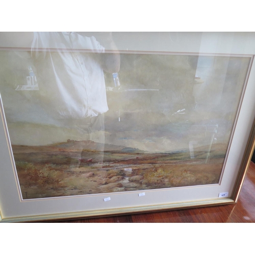 429 - T. Binmore R.S.A., Dartmoor Scene, watercolour, 69x48cm