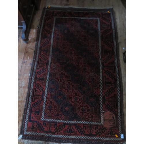 443 - A Persian Rug, 148 x 97cm and other