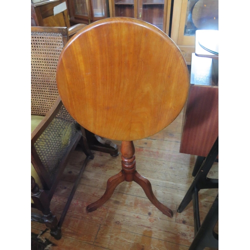 474 - A 19th Century Tilt Top Occasional Table and pole screen