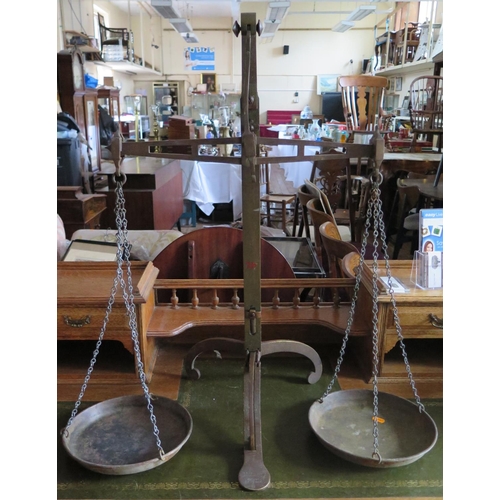 477 - A Set of W&T Avery Patent Balance Scales, 80cm high