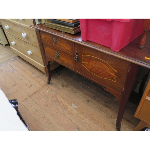 598 - An Art Nouveau Mahogany and Marquetry Dressing Table