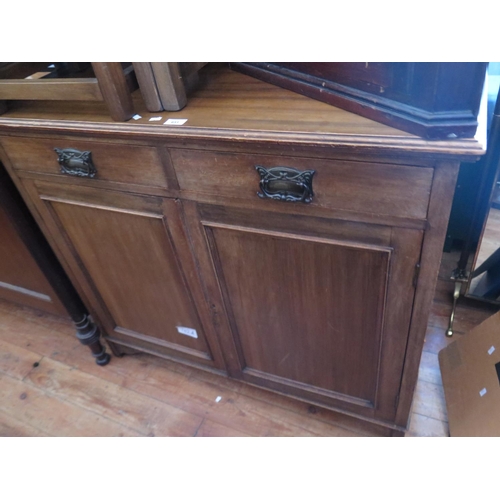 651 - A Glazed Corner Wall Cupboard and sideboard