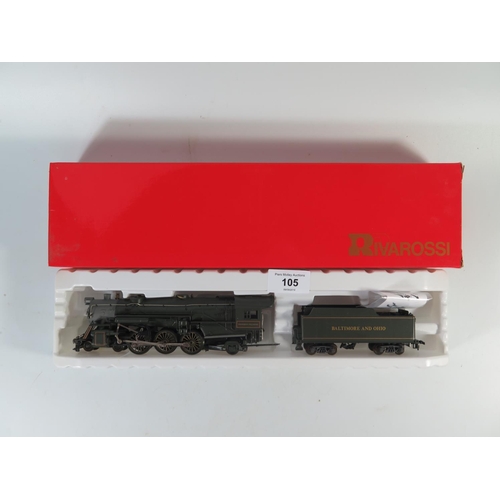 105 - An HO Gauge Rivarossi 5403 4-6-2 H. Pacific 'Baltimore & Ohio 5311 President Fillmore', boxed and ap... 