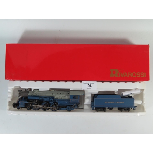 106 - An HO Gauge Rivarossi 5404 4-6-2 H. Pacific 'Baltimore and Ohio 5309 President Polk', boxed and good... 