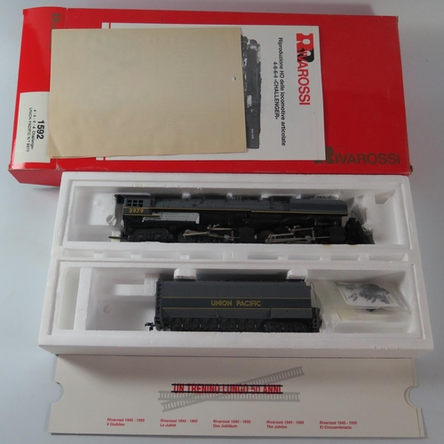 109 - An HO Gauge Rivarossi 1592 4-6-6-4 Challenger Onion Pacific no. 3979, boxed and appears unused