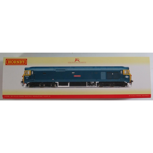 64 - A OO-Gauge Hornby R2348 B.R. C0-Co Diesel Electric Class 50 Loco 'Resolution', boxed and appears unu... 