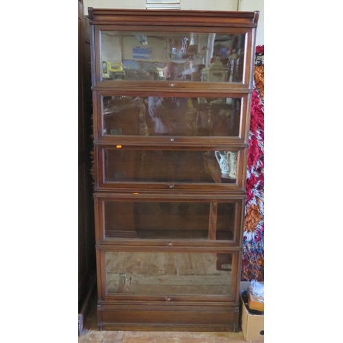 383 - A Mahogany Inglesants Five Tier Sectional Bookcase