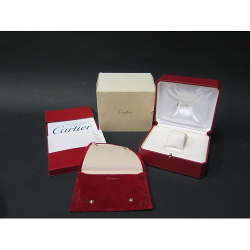 64c - A Gent's Cartier 2302 Tank Wristwatch with gold and steel case with date aperture, case no. 533393CD... 