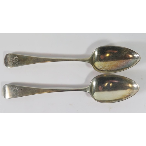 35 - A Pair of George IV Silver Serving Spoons, London 1821, William Bateman I, 120g