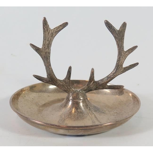 54 - A Birmingham Silver 'Antler' Ring Tree, marks rubbed, 48g