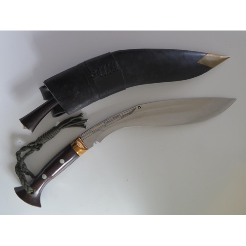 123 - A Modern Kukri, 46cm overall length