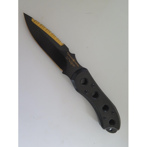 14 - A FOX KNIVES 468 TECNOREEF FIXED BLADE SCUBA DIVE KNIFE