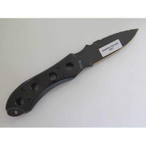 14 - A FOX KNIVES 468 TECNOREEF FIXED BLADE SCUBA DIVE KNIFE