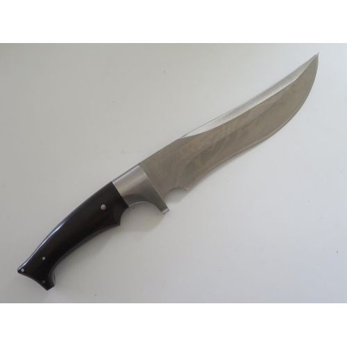 146 - A Walter Brend Fixed Blade Sheath Knife, blade length 7.25